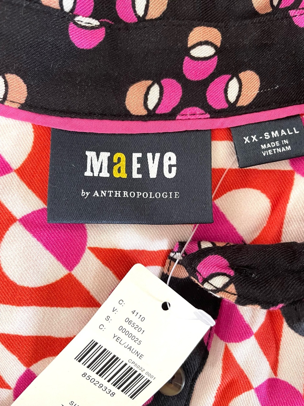 NWT Anthropologie Maeve  PAZ Button Down Blouse Size XXS - Picture 3 of 5